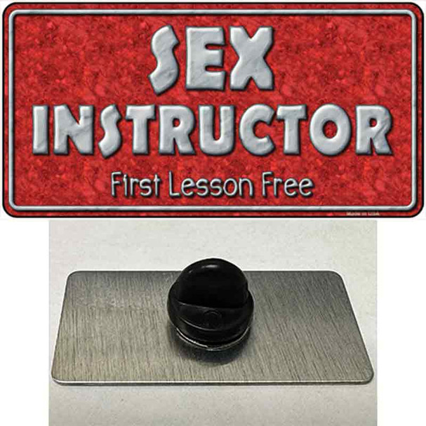 Sex Instructor Wholesale Novelty Metal Hat Pin