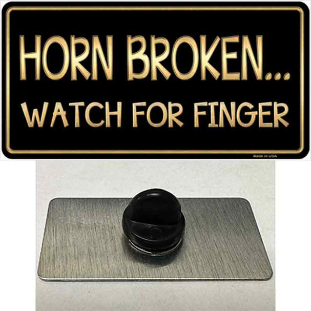 Horn Broken Watch For Finger Wholesale Novelty Metal Hat Pin