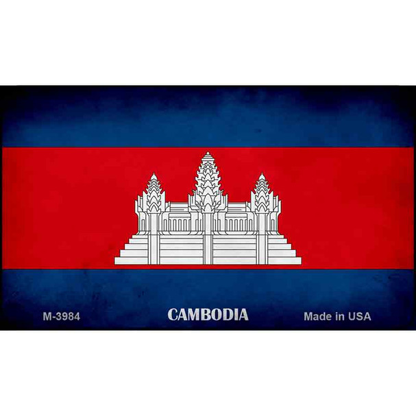 Cambodia Flag Wholesale Novelty Metal Magnet