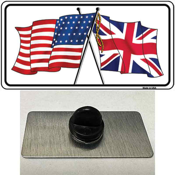 United States Britain Crossed Flags Wholesale Novelty Metal Hat Pin