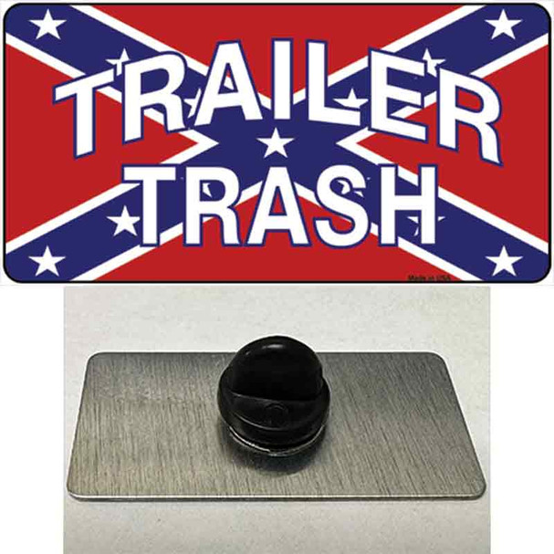 Trailer Trash Confederate Flag Wholesale Novelty Metal Hat Pin