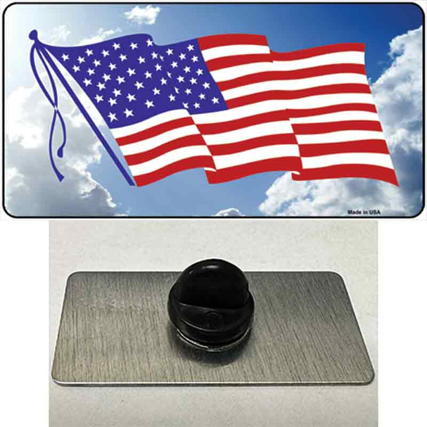 American Flag Cloud Wholesale Novelty Metal Hat Pin