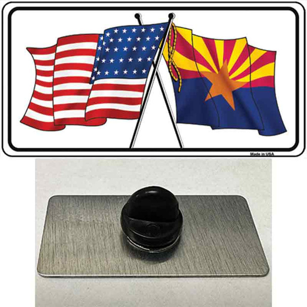 Arizona American Crossed Flags Wholesale Novelty Metal Hat Pin