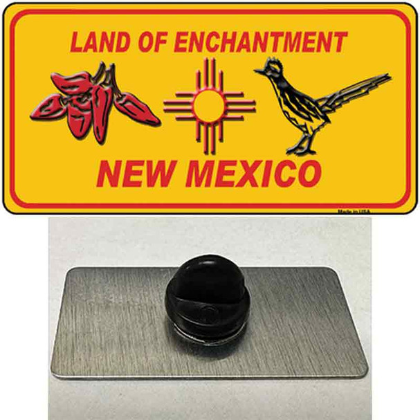 Red Chili & Road Runner Yellow New Mexico Wholesale Novelty Metal Hat Pin