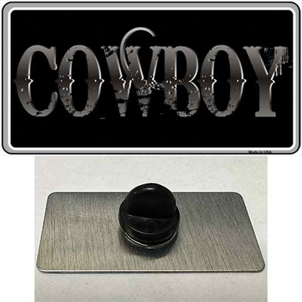 Cowboy Black Wholesale Novelty Metal Hat Pin
