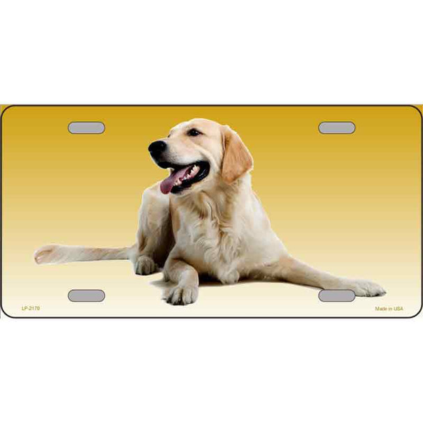 Golden Retriever Dog Wholesale Metal Novelty License Plate