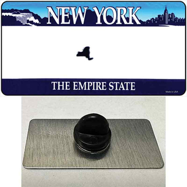 New York State State Blank Wholesale Novelty Metal Hat Pin