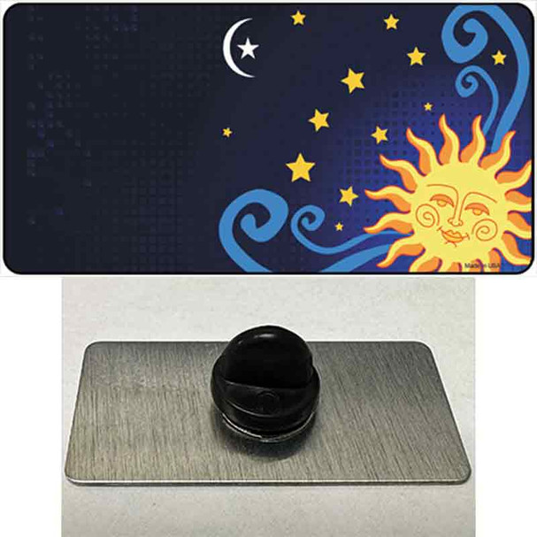 Celestial Sun Offset Wholesale Novelty Metal Hat Pin