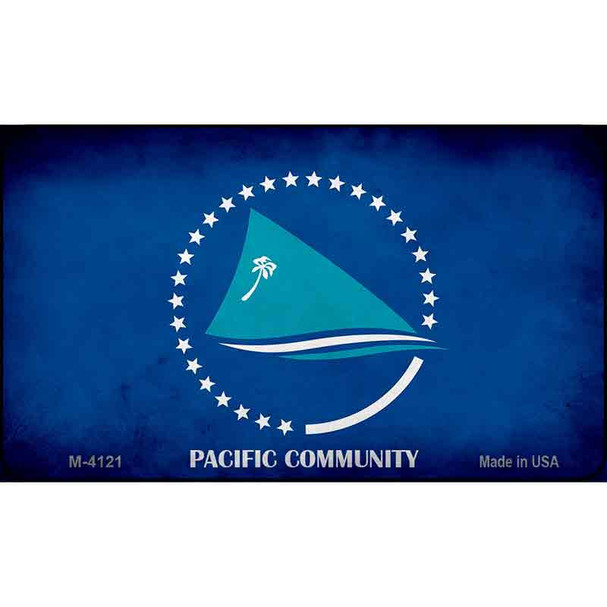 Pacific Community Flag Wholesale Novelty Metal Magnet