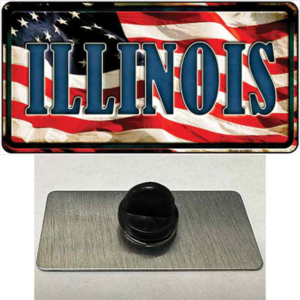 Illinois USA Wholesale Novelty Metal Hat Pin