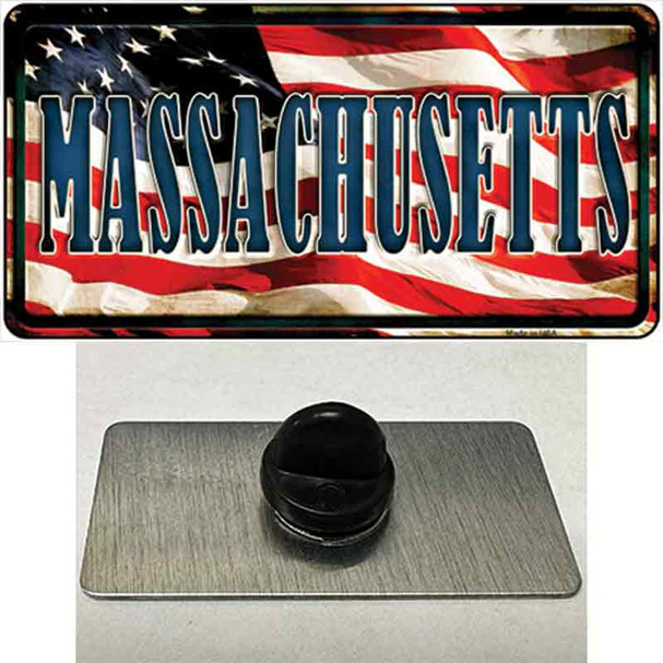 Massachusetts USA Wholesale Novelty Metal Hat Pin