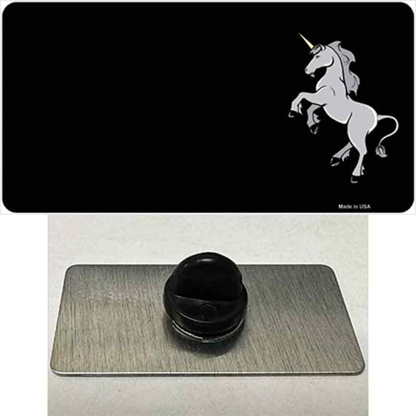 Unicorn Offset Black Wholesale Novelty Metal Hat Pin