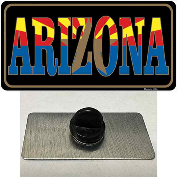 Arizona Inlayed State Flag Wholesale Novelty Metal Hat Pin