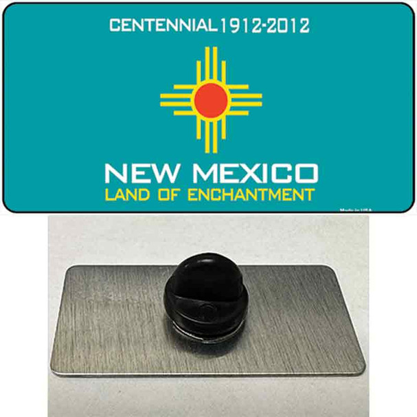 New Mexico Teal State Blank Wholesale Novelty Metal Hat Pin