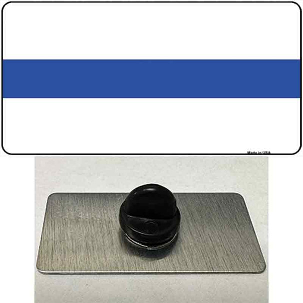 Thin Blue Line White Wholesale Novelty Metal Hat Pin