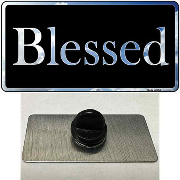 Blessed Blue Sky Cloud Wholesale Novelty Metal Hat Pin