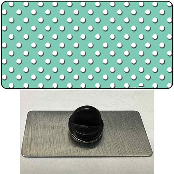 Mint Polka Dot Wholesale Novelty Metal Hat Pin