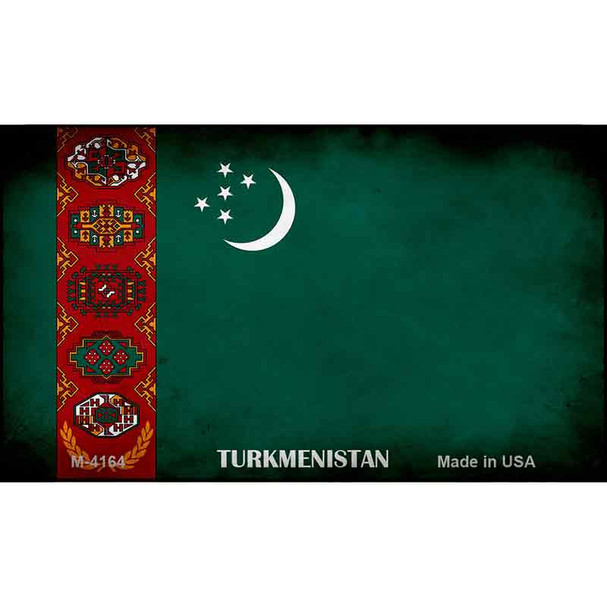 Turkmenistan Flag Wholesale Novelty Metal Magnet