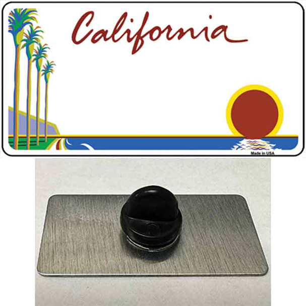 California Palm Trees State Blank Wholesale Novelty Metal Hat Pin