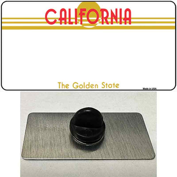 California Golden State Plate State Blank Wholesale Novelty Metal Hat Pin