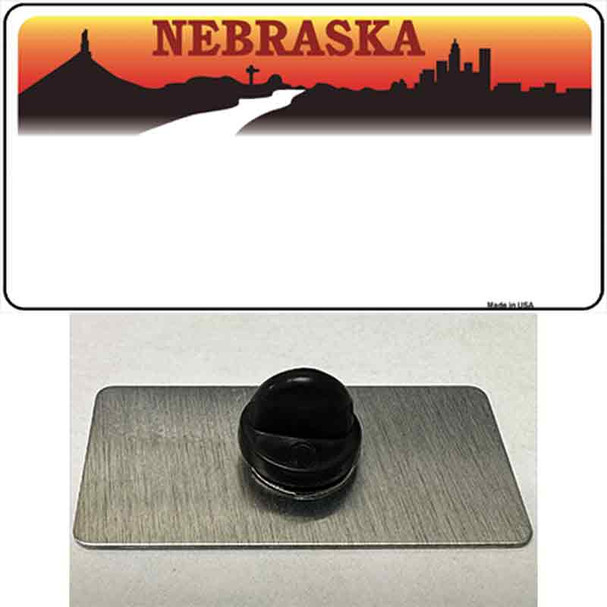 Nebraska Amber State Blank Wholesale Novelty Metal Hat Pin