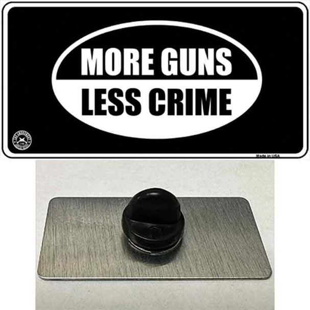 More Guns Less Crime Wholesale Novelty Metal Hat Pin