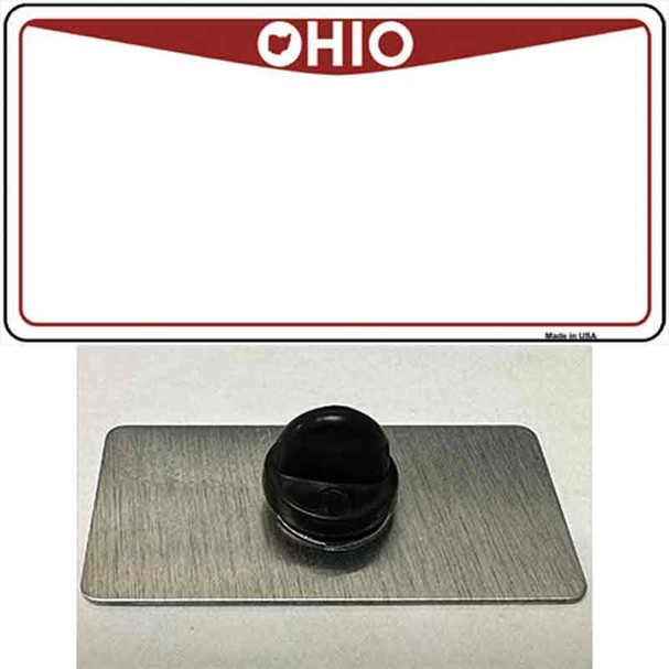 Ohio Maroon Blank Wholesale Novelty Metal Hat Pin