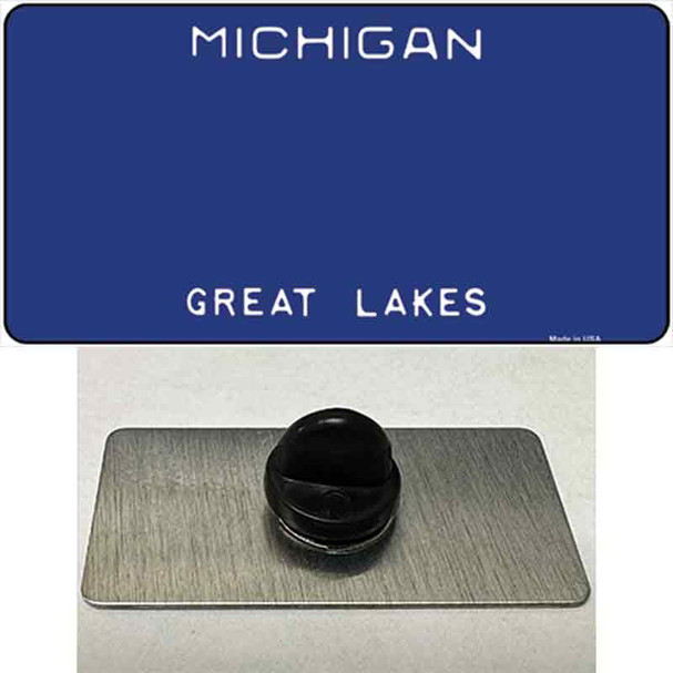 Michigan Great Lakes Plate State Blank Wholesale Novelty Metal Hat Pin