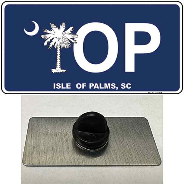 IOP Isle of Palms Blue Wholesale Novelty Metal Hat Pin