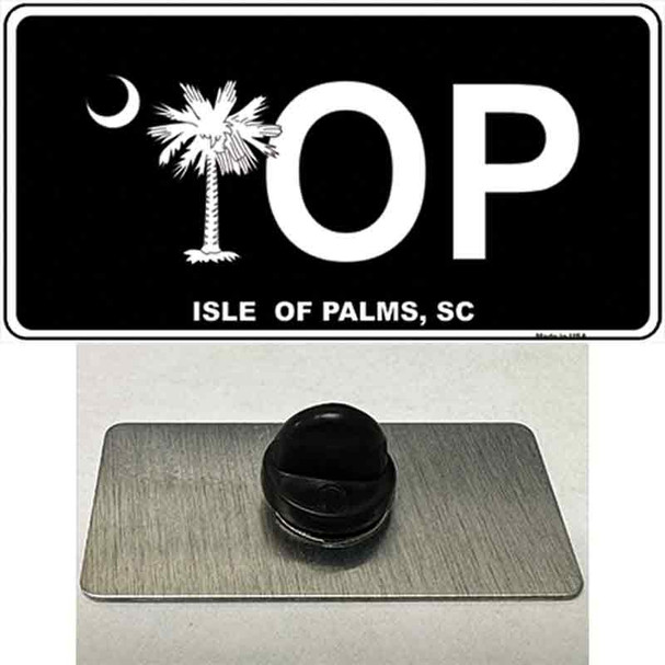 IOP Isle of Palms Black Wholesale Novelty Metal Hat Pin