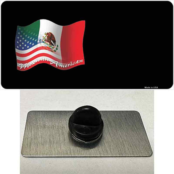 Mexican American Flag Offset Wholesale Novelty Metal Hat Pin