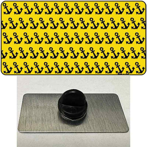 Yellow Black Anchor Wholesale Novelty Metal Hat Pin