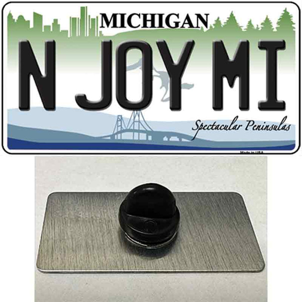 N Joy Mi Michigan Wholesale Novelty Metal Hat Pin
