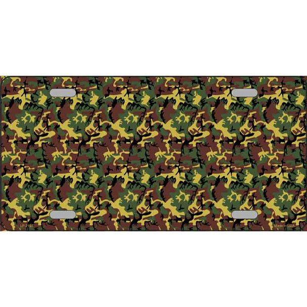 Camouflage Wholesale Metal Novelty License Plate