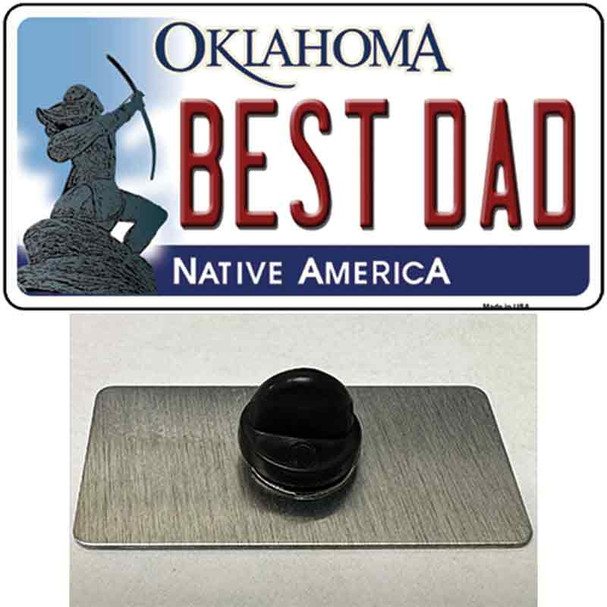 Best Dad Oklahoma Wholesale Novelty Metal Hat Pin