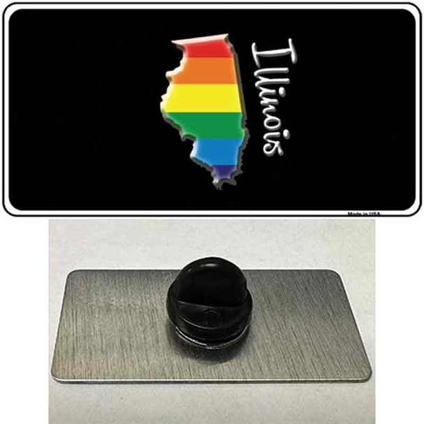 Illinois Rainbow Wholesale Novelty Metal Hat Pin