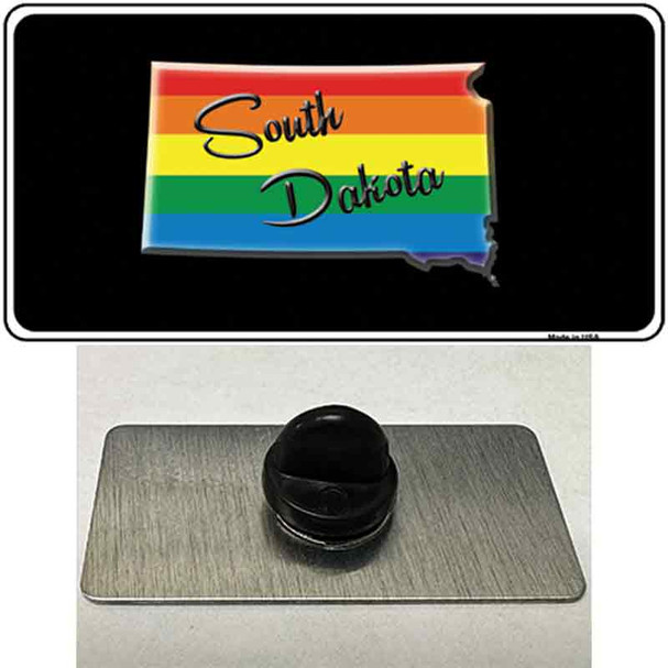 South Dakota Rainbow Wholesale Novelty Metal Hat Pin