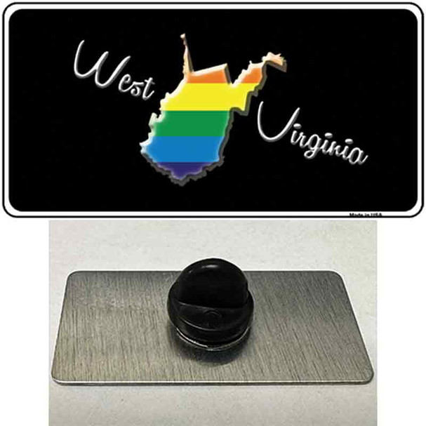 West Virginia Rainbow Wholesale Novelty Metal Hat Pin
