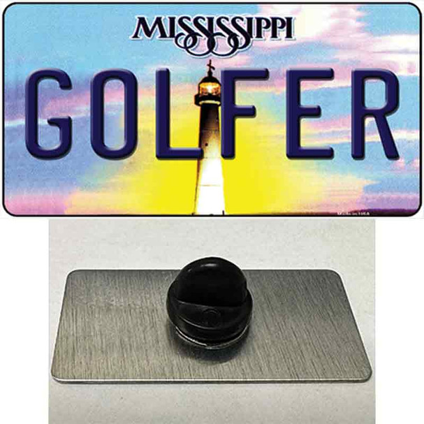 Golfer Mississippi Wholesale Novelty Metal Hat Pin