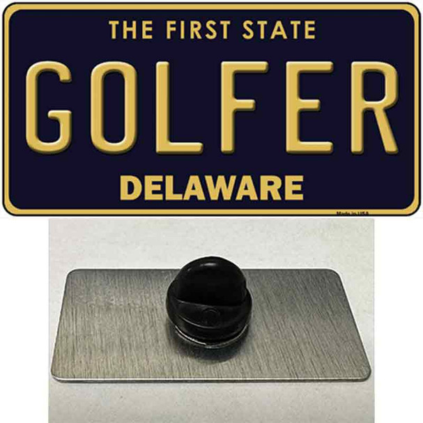 Golfer Delaware Wholesale Novelty Metal Hat Pin