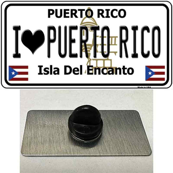 I Heart Puerto Rico Wholesale Novelty Metal Hat Pin