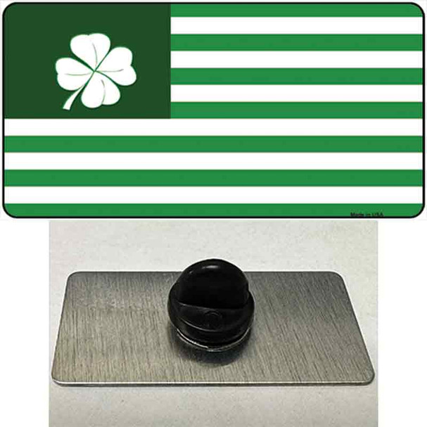 Green Shamrock Flag Wholesale Novelty Metal Hat Pin