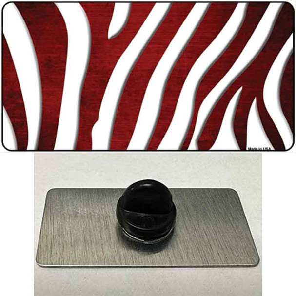 Red White Zebra Oil Rubbed Wholesale Novelty Metal Hat Pin