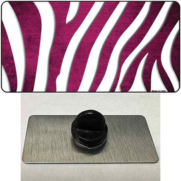 Pink White Zebra Oil Rubbed Wholesale Novelty Metal Hat Pin