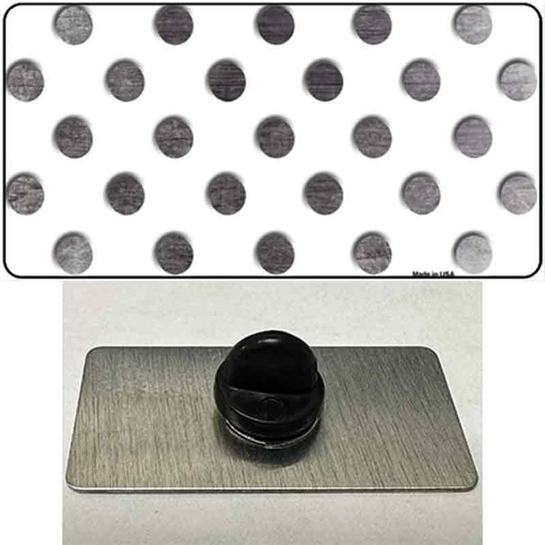 Black White Dots Oil Rubbed Wholesale Novelty Metal Hat Pin