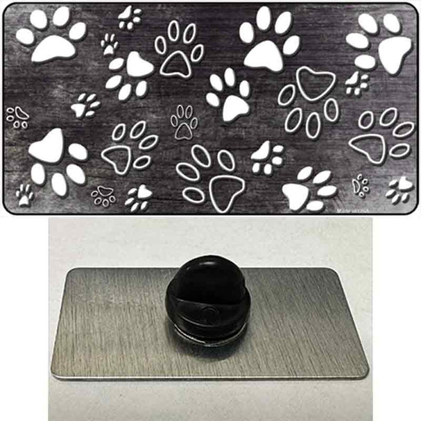 Black White Paw Oil Rubbed Wholesale Novelty Metal Hat Pin