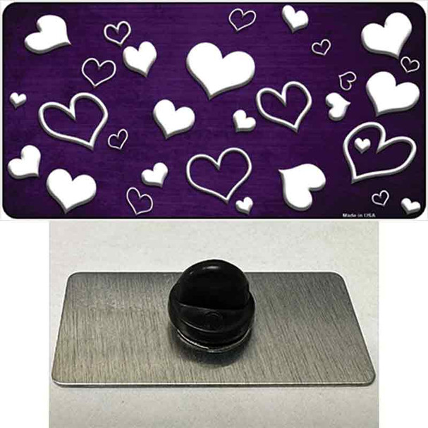 Purple White Love Oil Rubbed Wholesale Novelty Metal Hat Pin