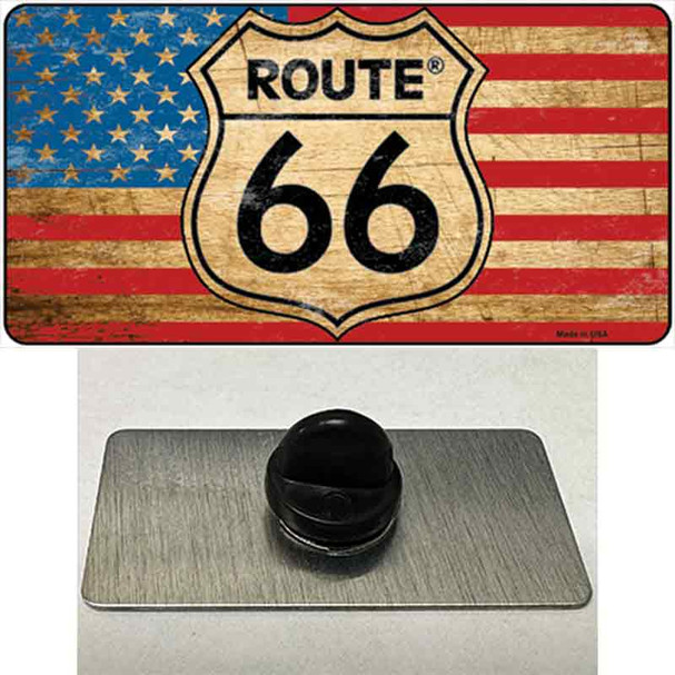Route 66 American Flag Wholesale Novelty Metal Hat Pin