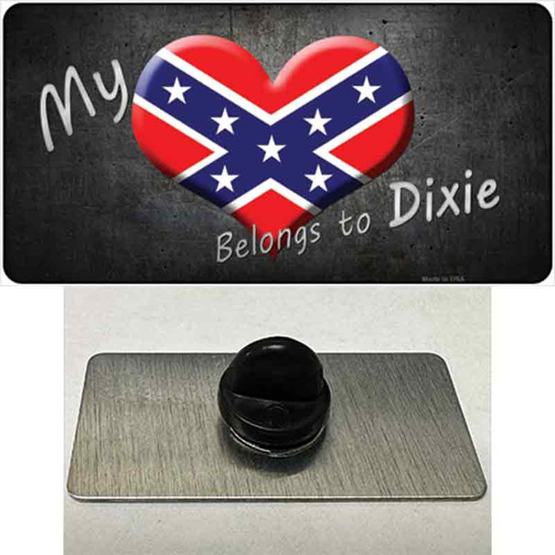 Heart Belongs To Dixie Wholesale Novelty Metal Hat Pin