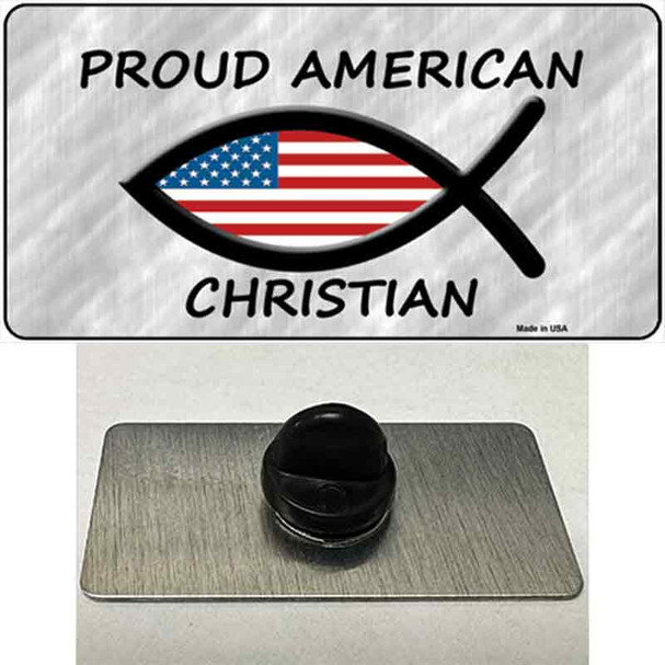 Proud American Christian Wholesale Novelty Metal Hat Pin